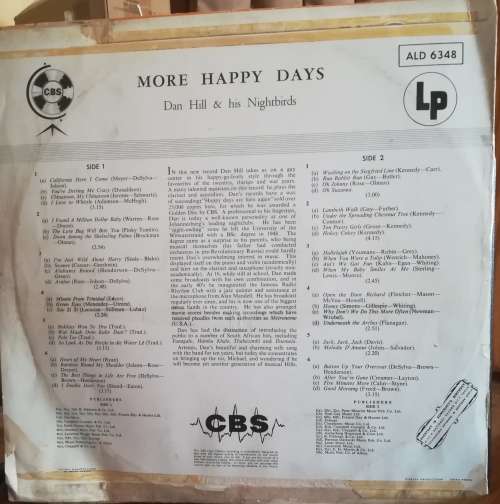 DAN HILL LP VINYL RECORD