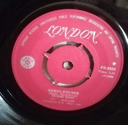 DUANE EDDY 45 SINGLE PLAY SEVEN SINGLE PD9353 London 1968