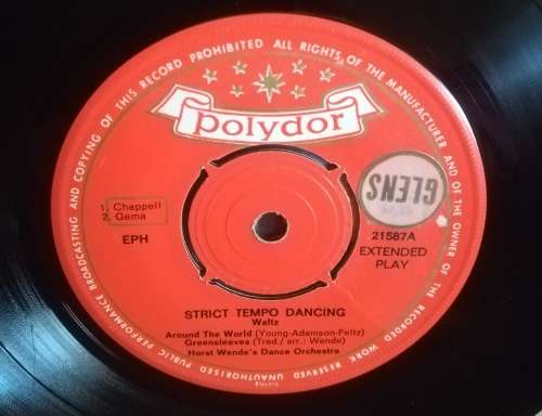 STRICT TEMPO DANCING EPH POLYDOR M45 EXTENDED PLAY RECORD