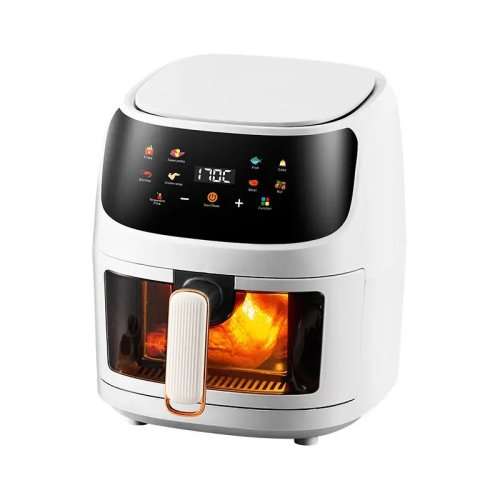 Silver Crest XXL Air Fryer with Clear View Food Basket - Off White