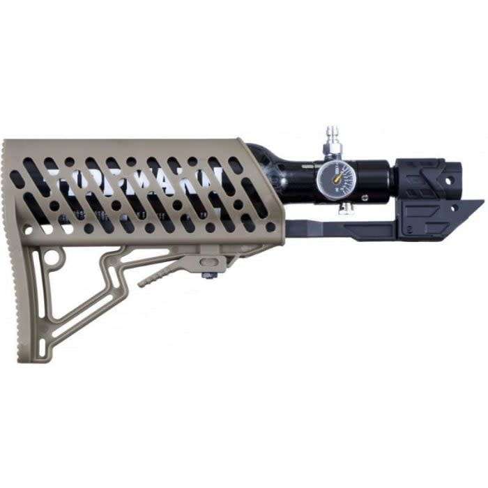 Tippmann TMC Paintball Marker With Air-Thru Adjustable Stock Kit - Tan