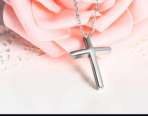 Stainless steel cross necklace