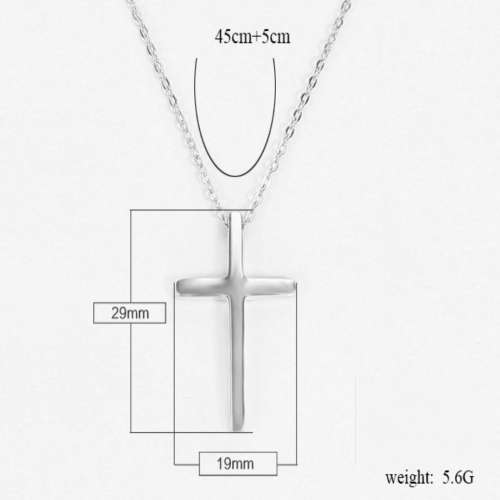 Stainless steel cross necklace