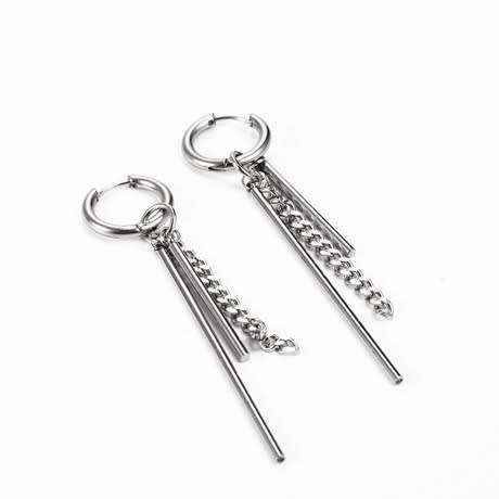 Stainless steel unisex earrings