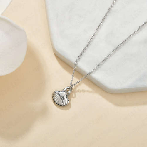 Stainless steel sea shell necklace