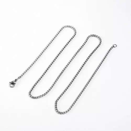 Stainless Steel 3mm Rolo Box Chain