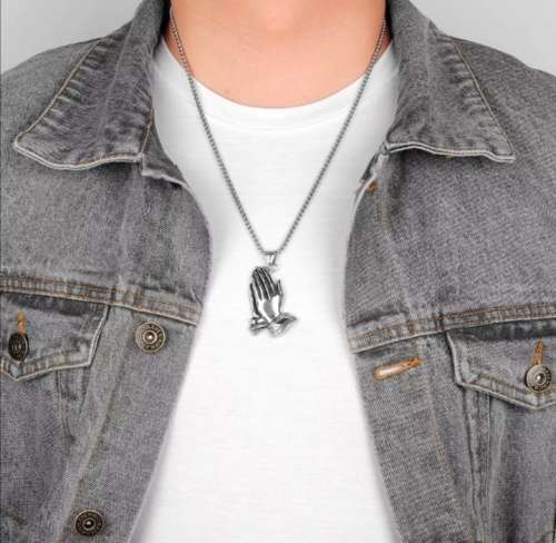 Praying Pendant and Necklace