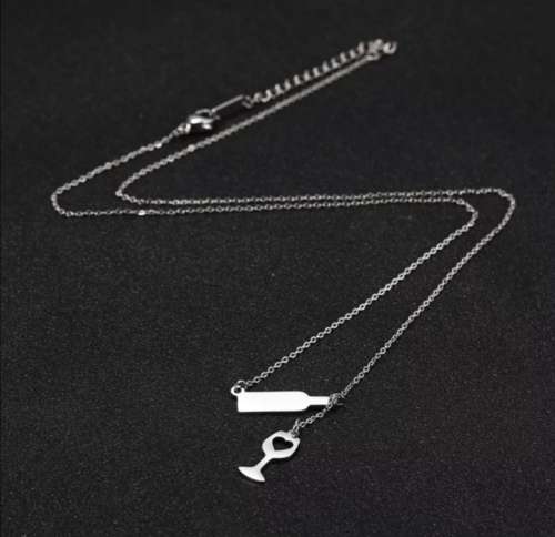 Glass and Bottle Necklace