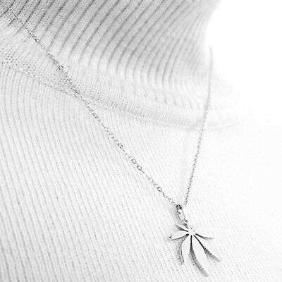 Nature's Embrace Elevated Style Cannabis Leaf Necklace