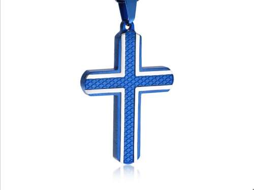 Blue Plated Cross