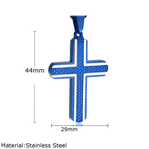 Blue Plated Cross