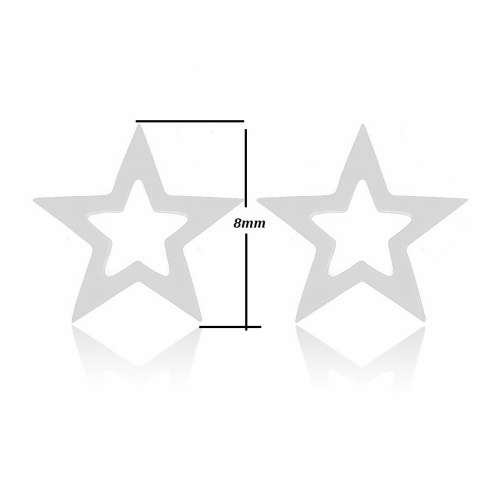 Geometric Star Stud Earrings