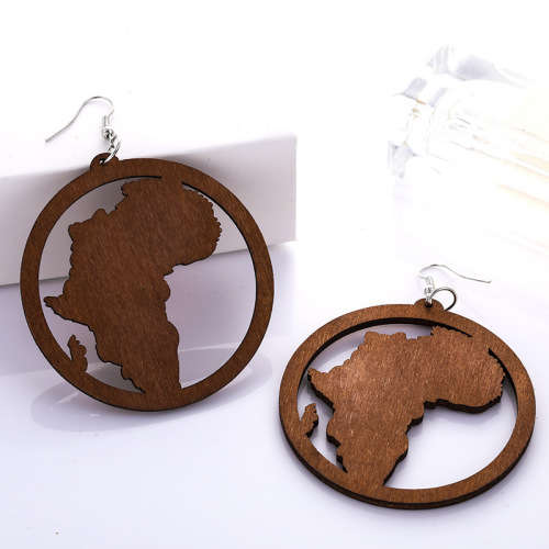 Africa Map  Earrings
