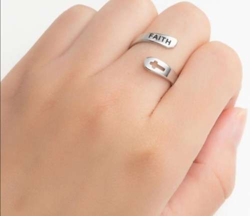 Faith Cross Ring
