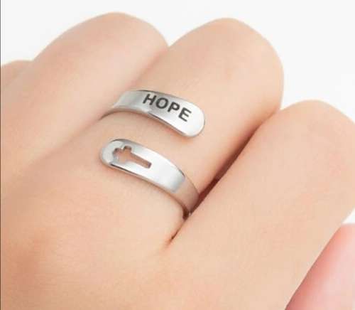 Hope Cross Ring