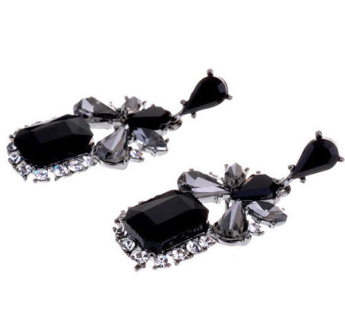 Black Crystal Earrings