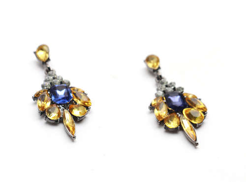 Rhinestone Drop Earrings