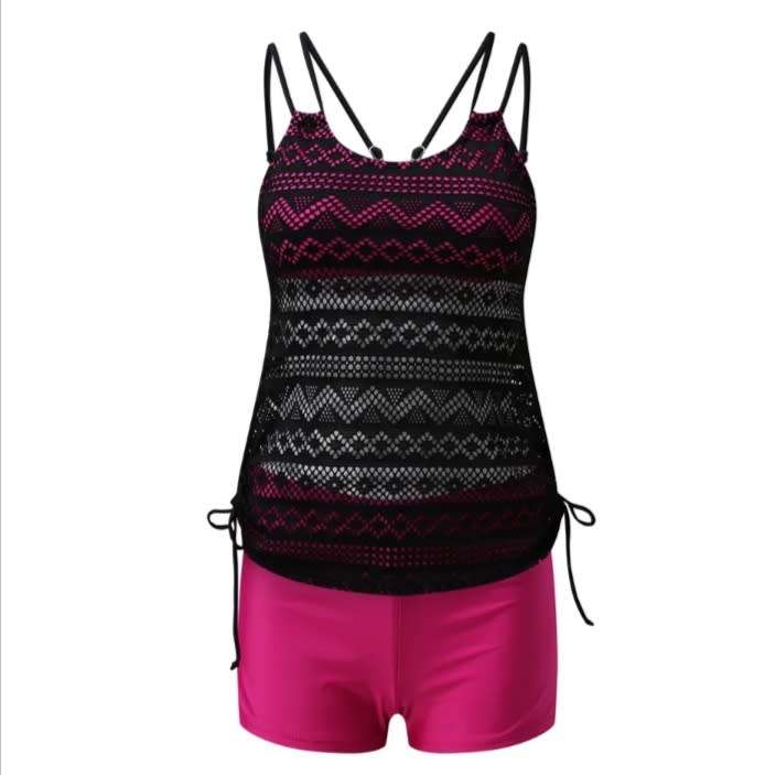 Swim Suit Lace Top and Tankini  Set