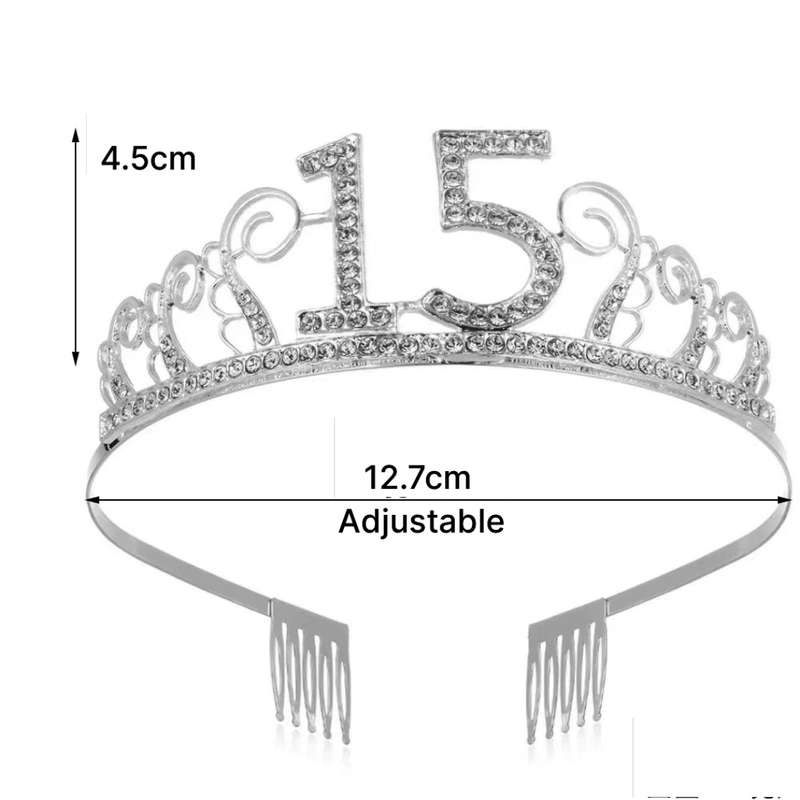 15th Birthday Tiara /Cake Topper