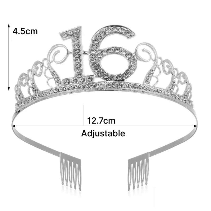 16th Birthday Tiara /Cake Topper