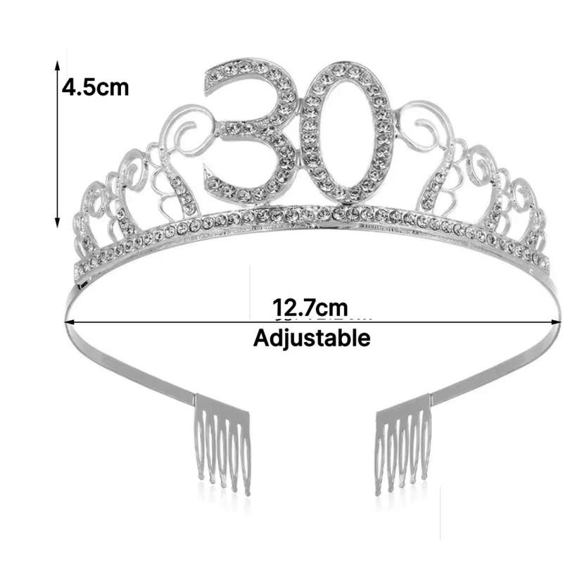 30th Birthday Tiara /Cake Topper