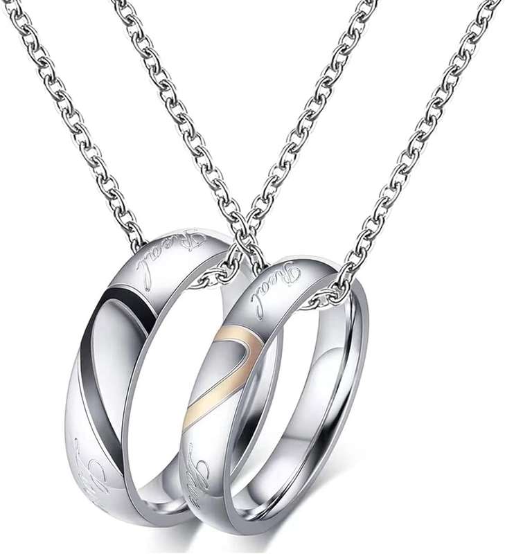 Ring Pendant Couple Set