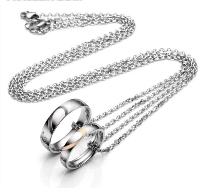 Ring Pendant Couple Set