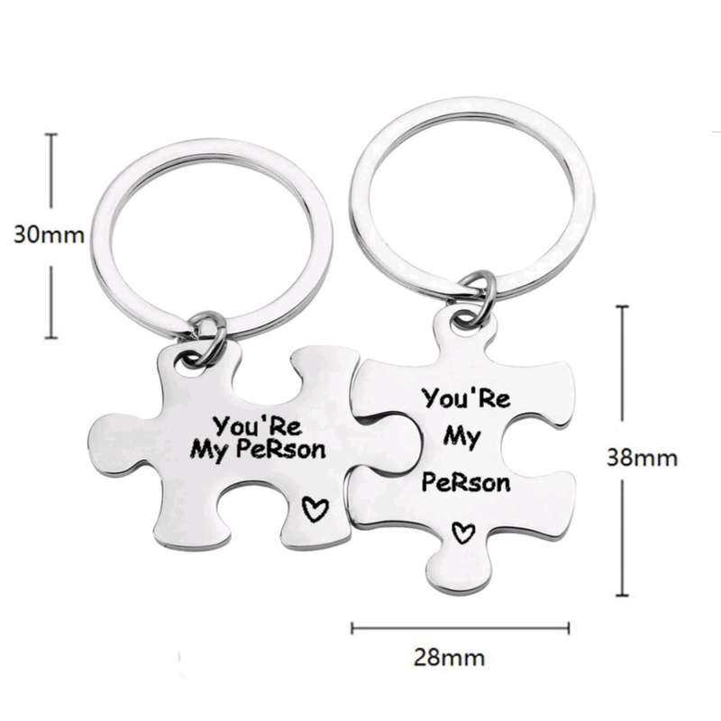 `You are my Person` Engraved Key Holder Tag Set