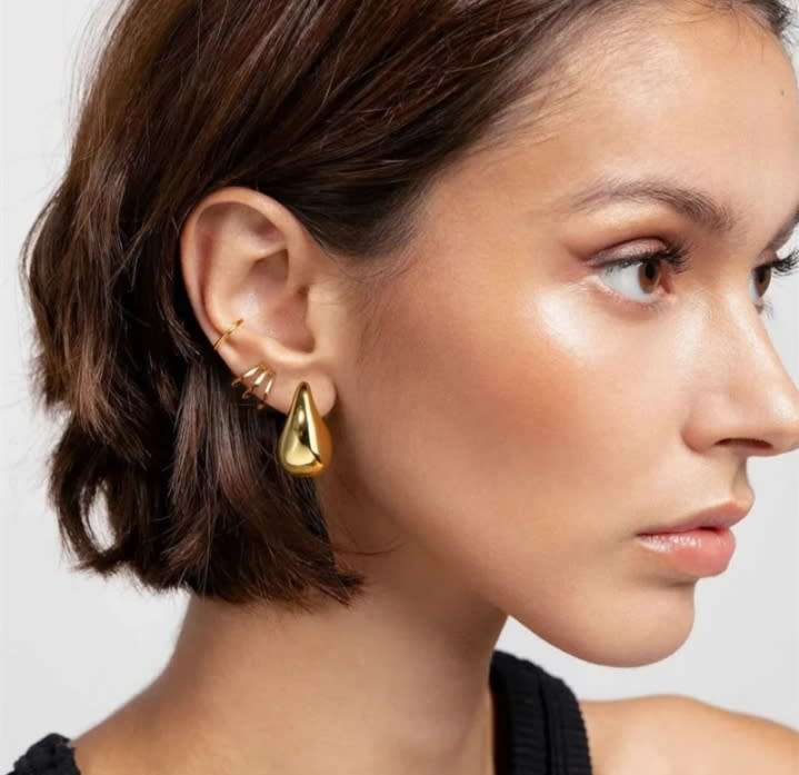 Vintage Water Drop Stud Earrings