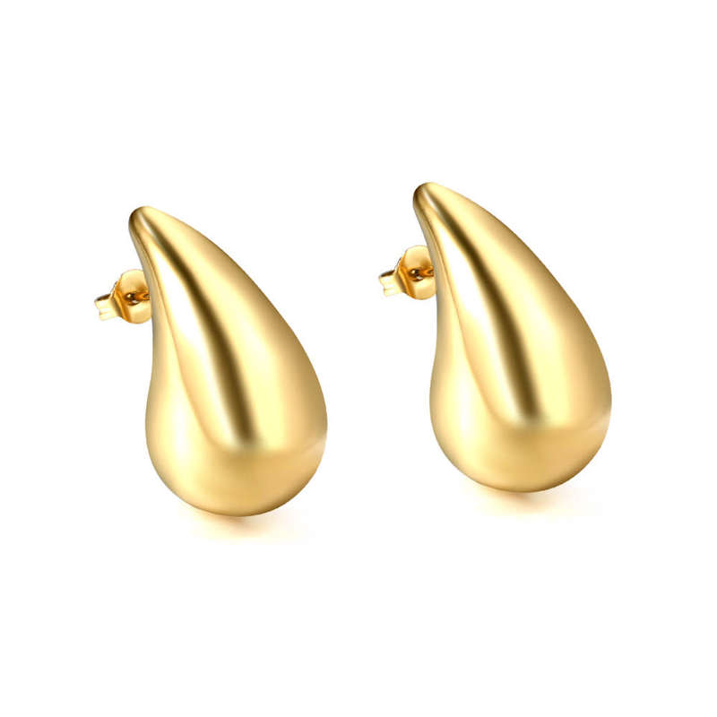 Vintage Water Drop Stud Earrings