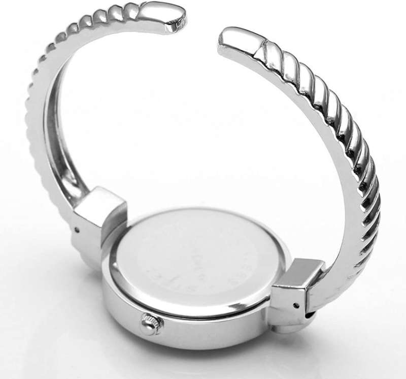 Square Dial Rhinestone Bangle Wrist Watch