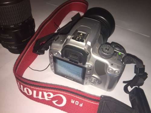 Canon EOS 400D/Rebel XTi with 2 lenses, lens hoods, remote and 3xCF cards