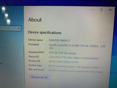 Lenovo G580 4GB RAM 1TB HDD 2.5GHZ i5 intel QUAD CORE CPU