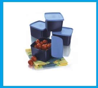 Tupperware's LIFETIME GUARANTEE Large Square Rounds ( 800ml x 4 )