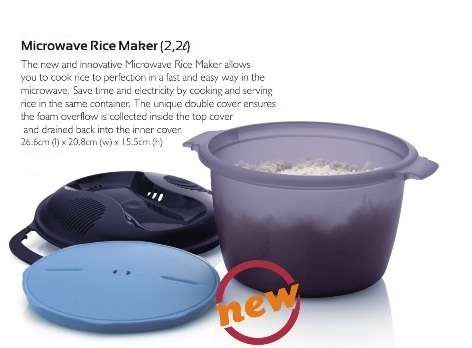 Tupperware's LIFETIME GUARANTEE Microwave Rice Maker