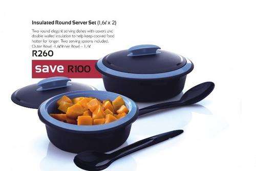Tupperware's LIFETIME GUARANTEE Insulated Round Server Set