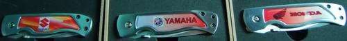 BIKE BRANDED KNIFE IN SHOW CASE CHOOSE THE ONE YOU WANT
