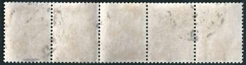 FRANCE  MARIANNE DE BEQUET 1F ROUGE DE 1976 STRIP OF 5
