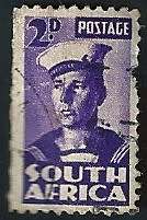 SOUTH AFRICA - SUID AFRIKA 1942-44 WAR EFFORT X6 STAMPS
