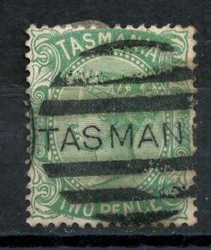 TASMANIA 1870 QUEEN VICTORIA  GREEN