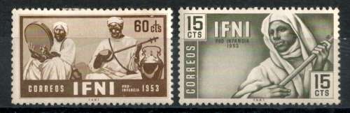 1953 Music Spain ifni full set mint