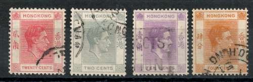 1946 -1952 King George VI - x4 stamps