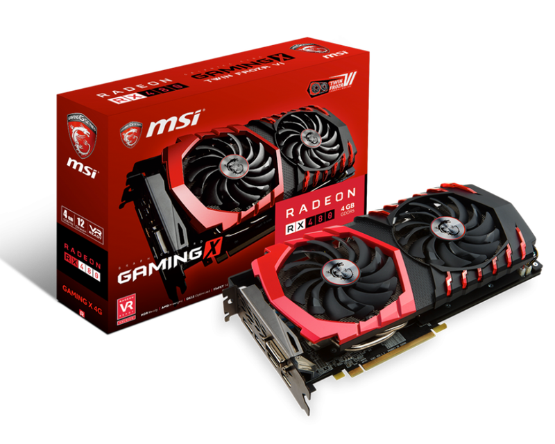 MSI RADEON RX 480 GAMING X 4G (Brand New, No Reserve, VR Ready, Adjustable RGB Lighting)