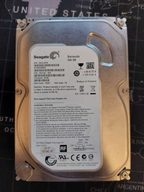 Seagate Barracuda 500GB 3.5` HDD (ST500DM002)