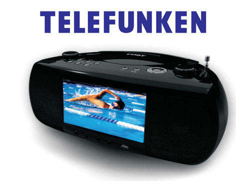 Telefunken Portable DVD Sound System with 7'' Screen (TPD-700TV)
