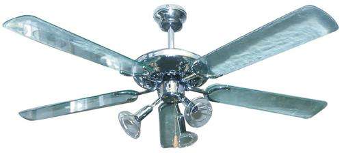Goldair 132cm/52'' 5 Blades + 3 Lights Ceiling Fan - Chrome Finish (DCF-305A)
