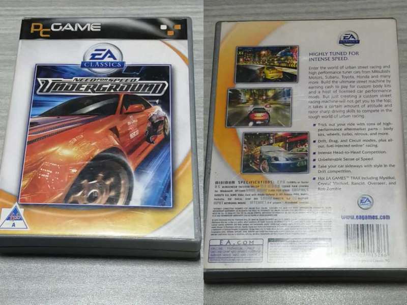 Pc Games - Need For Speed Underground (Secondhand)