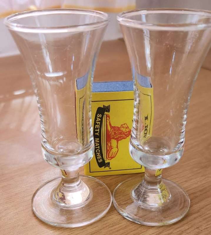 2 Sherry Glasses
