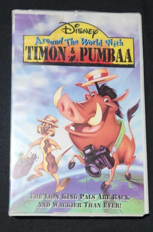 VHS Video Cassette  Disney Around the World With Timon & Pumbaa