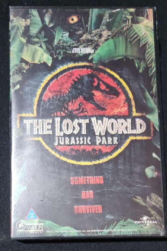 VHS Video Cassette The Lost World Jurassic Park
